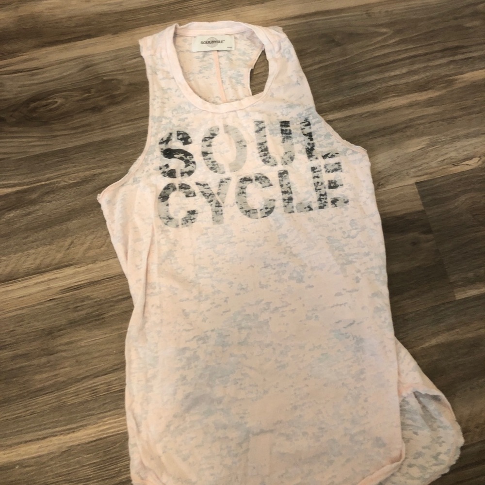 Pink mesh soulcycle tank size small barely worn